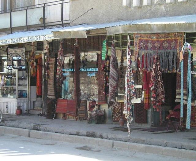 Chicken Street in Kabul, Afghanistan